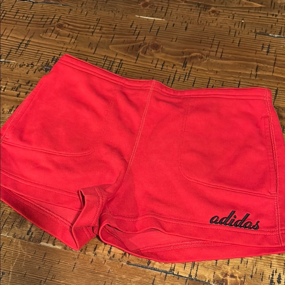 Adidas Kids Bright Red Shorts